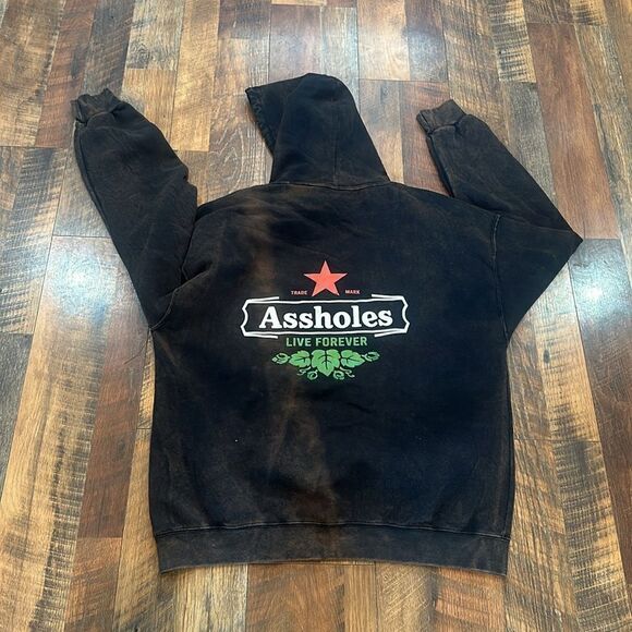 Assholes live forever hoodie XL (3975) NWOT - Picture 4 of 6